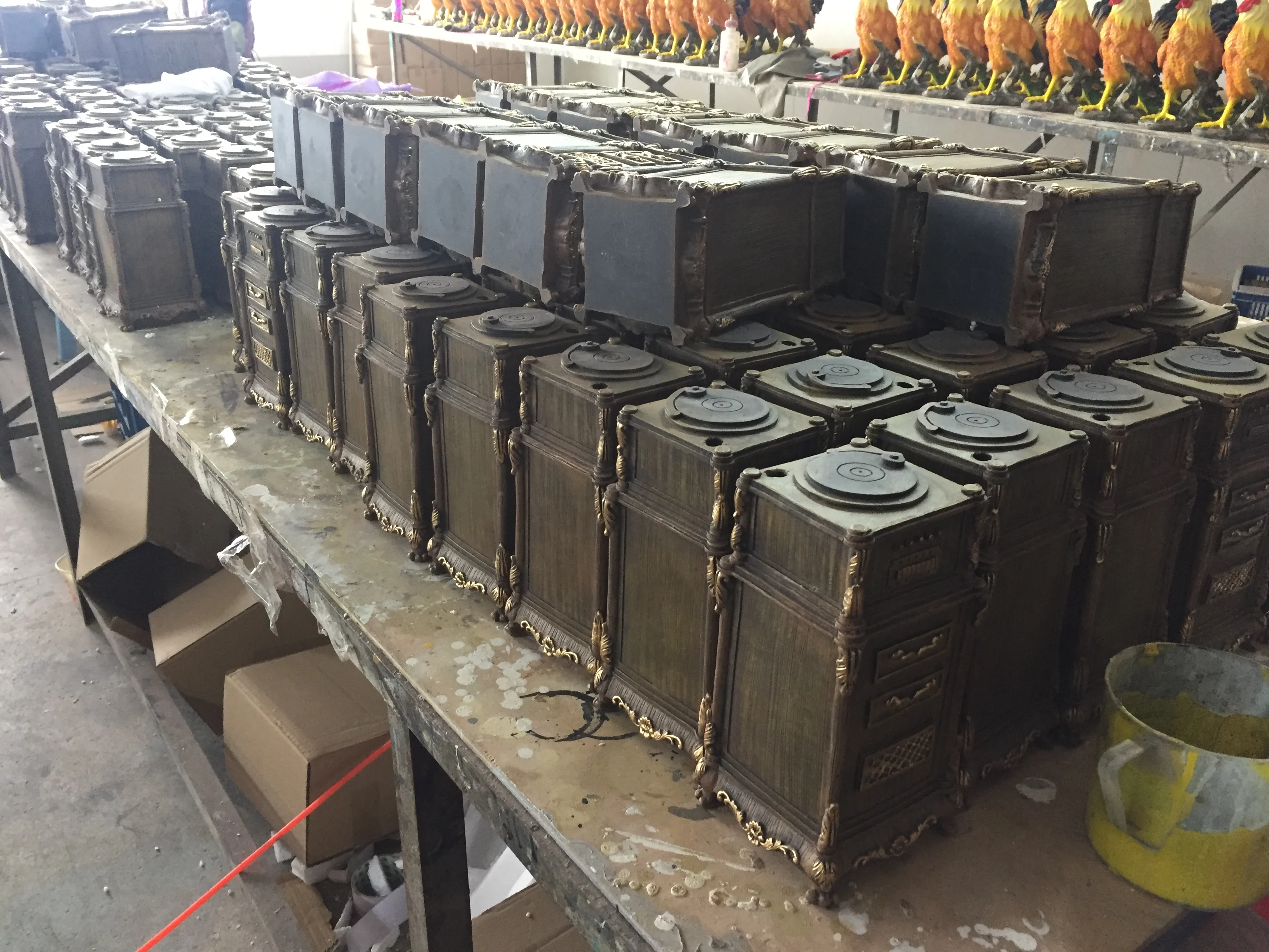 SMALL MEDIUM SIZE POLY RESIN STONE COLOR MEMORIAL GRAVE ASH BOX CINERARY CASKET FOR DIED PET ANIMAL DOG CAT PUPPY KITTY STATUE