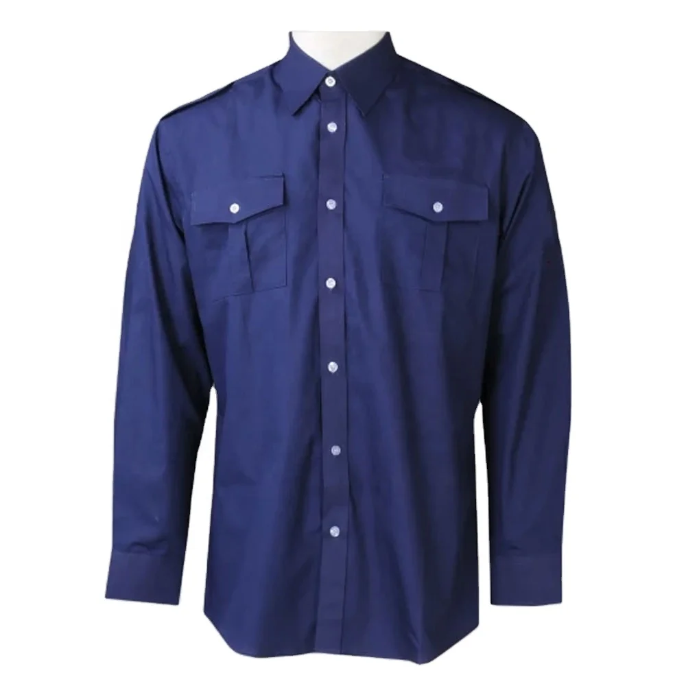 Custom Manufacturer Security Guard Uniform Shirts for Men Button up Shirts/security Clothes