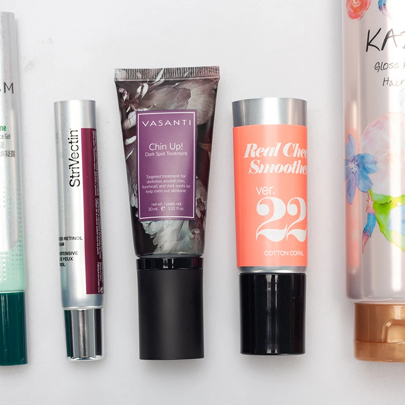 
Custom Cosmetic Tube Container, Plastic PE Squeeze Tube, Empty Soft Tube Packaging 