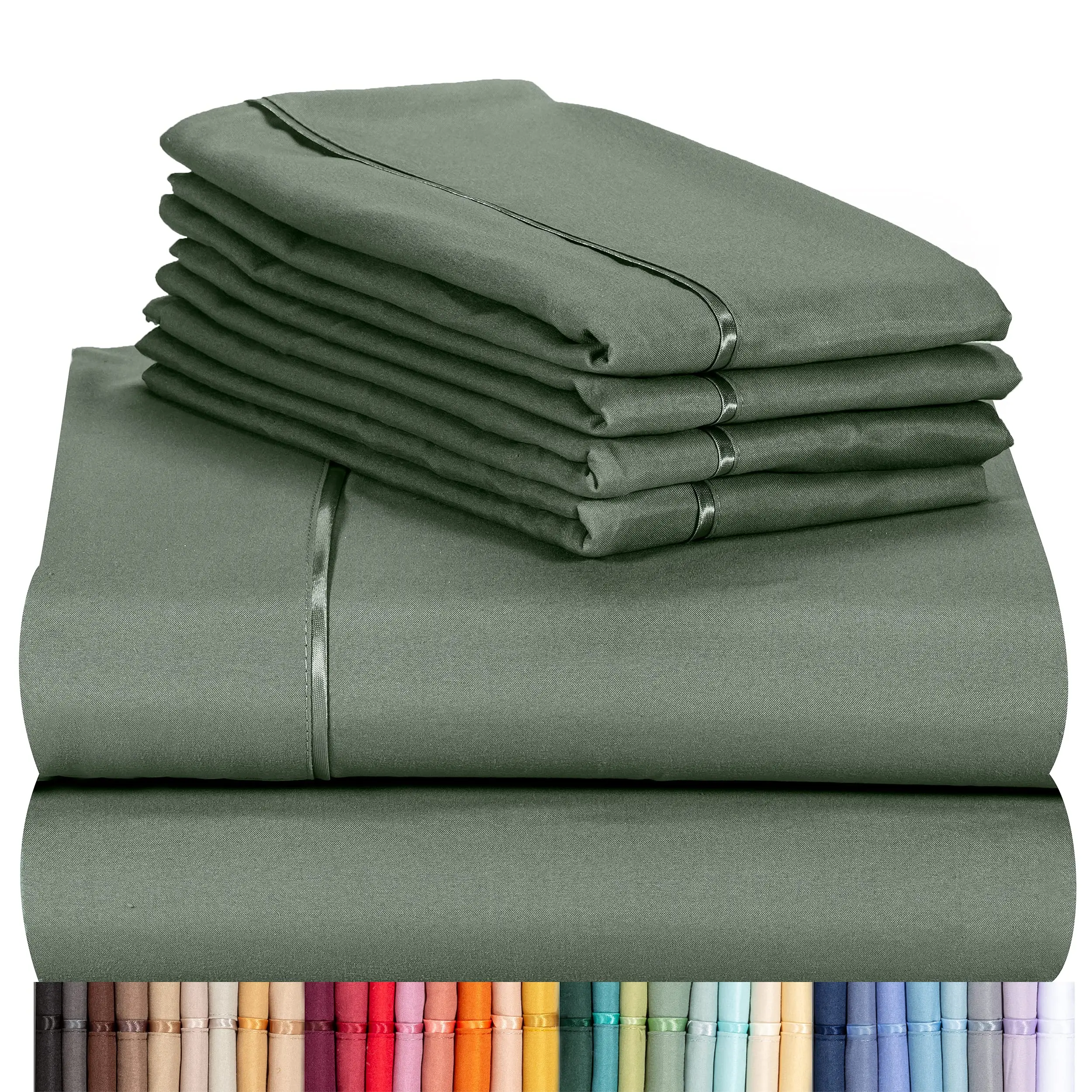 King Size Sheet Sets Bedding with Skirts,4 Pieces Kids Bedding Set Flower 100% Cotton Bed Sheets