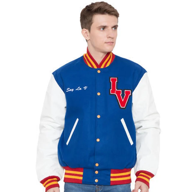 Большие размеры, изготовленная на заказ Куртка Varsity, белая кожаная куртка, черная Шерстяная Куртка varsity letterman, оптовая продажа