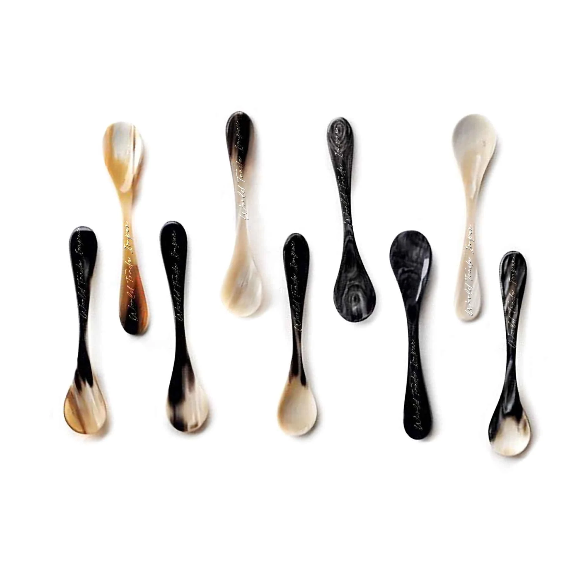 Caviar spoon made of buffalo horn