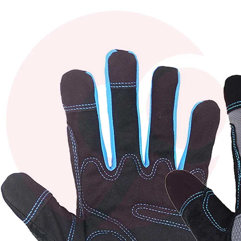 
Low Moq Men Mechanical Gloves FOr Adults Pakistan Manufacturing Microfiber Palm Custom Mechanic Work 