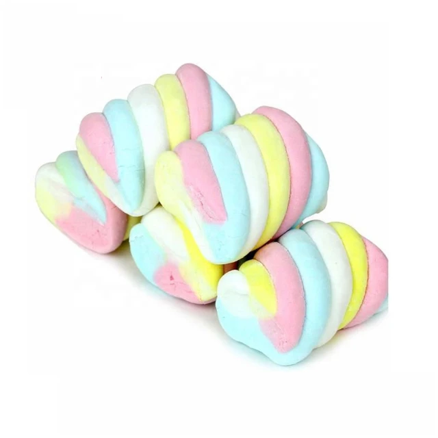 
Colorful Mini Twist Marshmallow Stick Candy Factory Direct Sale Mini Marshmallows Lollipops Delicious Candy 