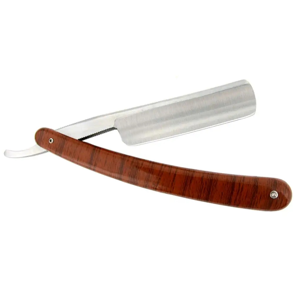 Прямые парикмахерские бритвы с лезвиями из нержавеющей стали ножи для удаления волос с бороды