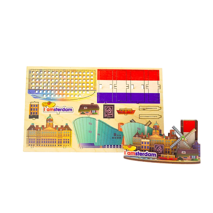 Netherlands Amsterdam Souvenirs Assembled Pen Holder Home Decor