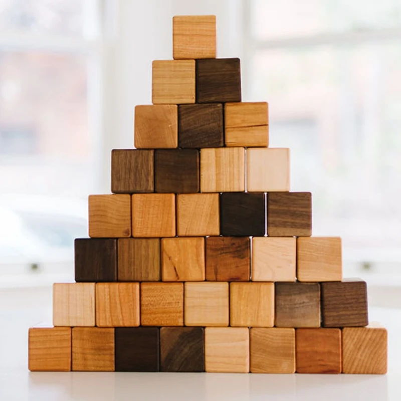 OEM - ODM Wood Block Set Building For Toddler Toy 6 Months 1 2 Years Old Boys Girls Safe Toys for Kids - Made in Vietnam