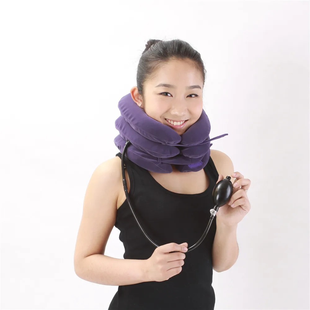 Cervical Neck Traction Device by NeckFix for Instant Neck Pain Relief - Adjustable Neck Stretcher Collar for Home Traction Spine