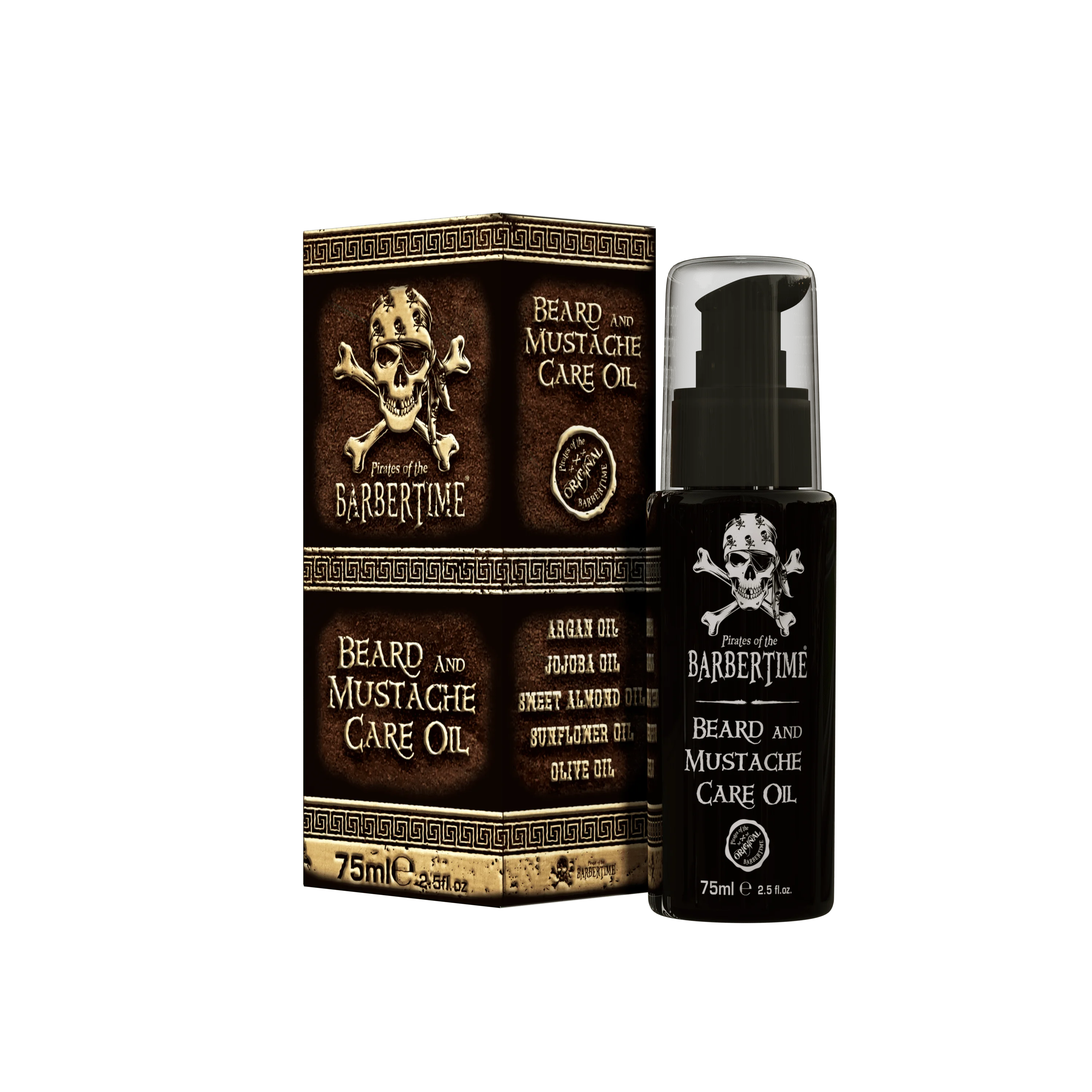 Professional Wholesale Beard Care Oil 75 ml  Organic and Natural Mustache Oil Best Quality Barbertime Products
