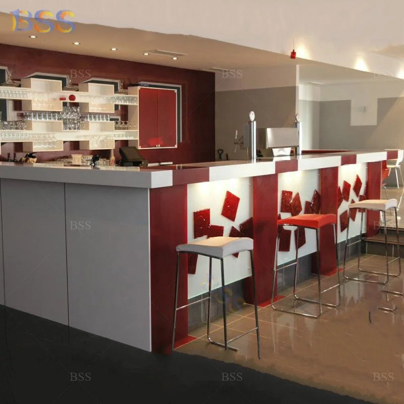 Идея для кофейни винного бара белый красный мрамор кофе вина бар