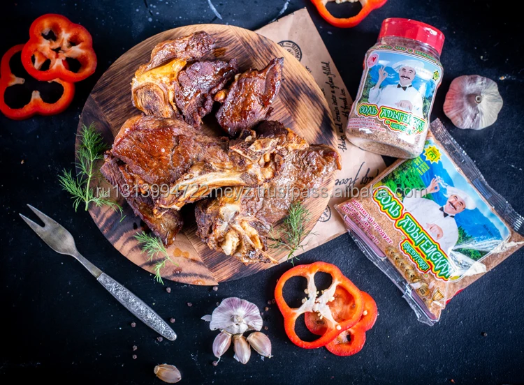 Хорошее качество традиционный рецепт Adyghe соль «от Bzhedug-habl» 450 г в упаковках Смешанная для специй и перца