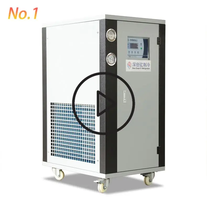 
1 тонна, 2 тонны, маленький CE, простой в эксплуатации водяной охладитель для бассейна с резервуаром, Водяной охладитель для гидропоники 