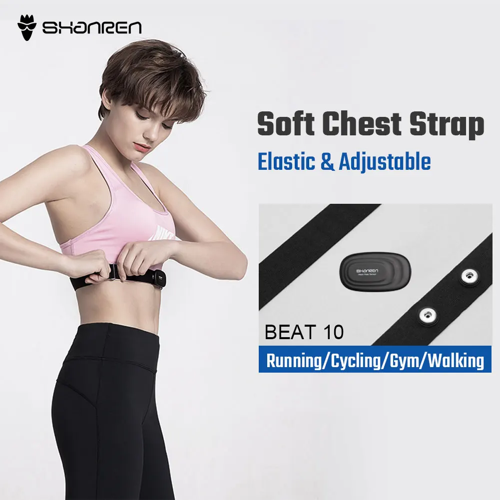 
OEM Fitness Tracker Chest Strap Bluetooth and ANT Sensor Heart Rate Monitor 
