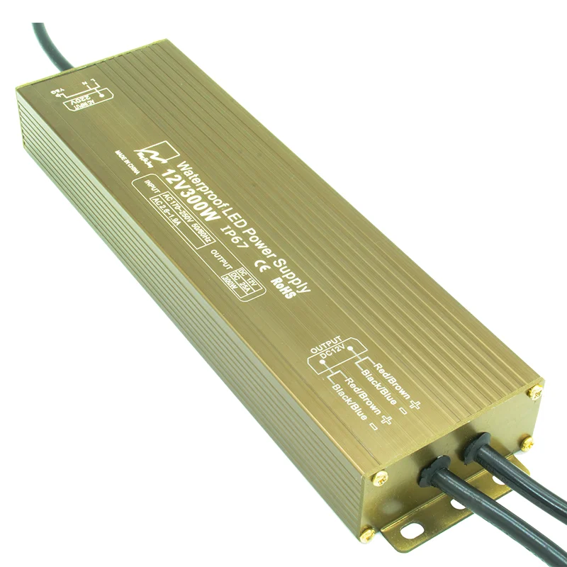 Fuente de alimentacion constant voltage 12V/24V 300W led waterproof power supply 2 years warranty