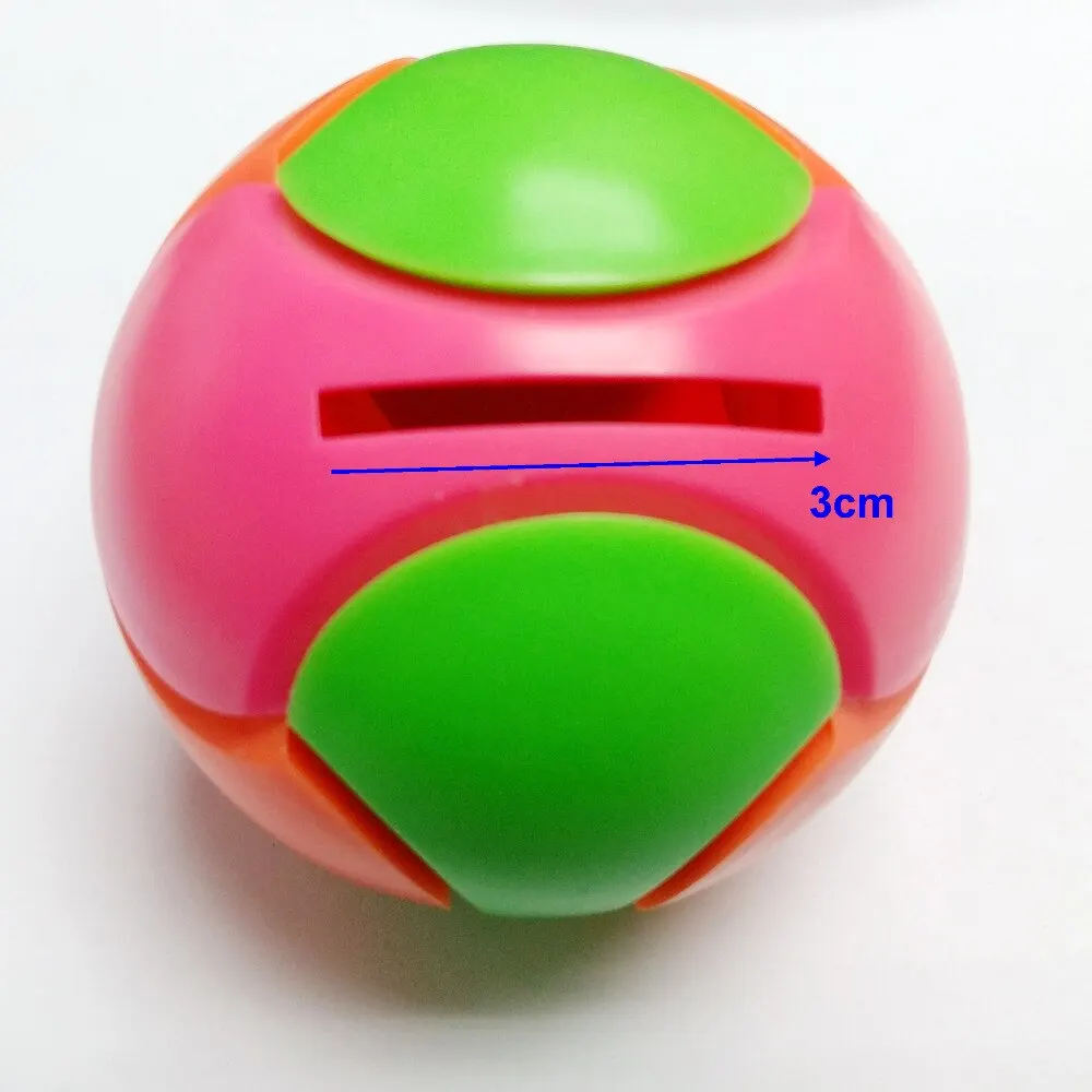 Пластиковая комбинированная головоломка с мячом для экономии денег, банкнот для монет, безопасный кошелек для мелочи, Овальный тоут, сувенир для дня рождения