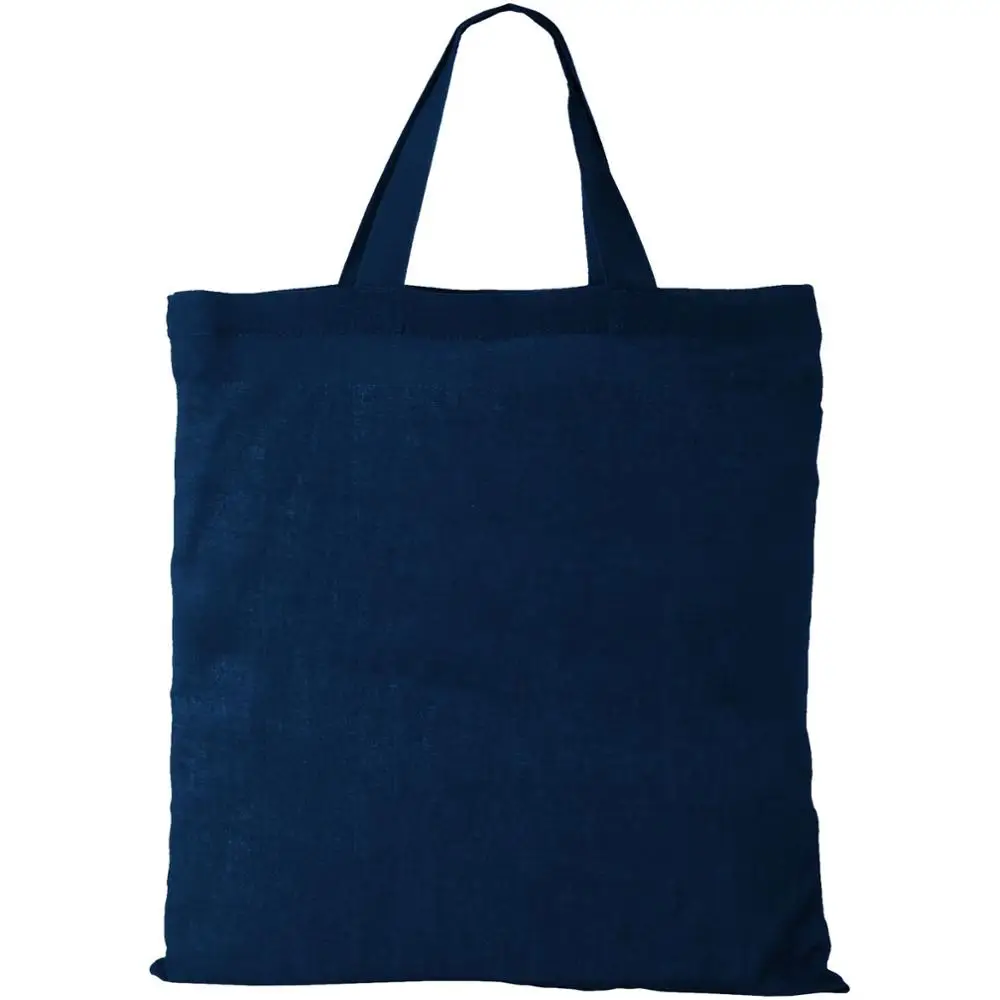 Custom Blue Color Bags 100% Cotton High Quality