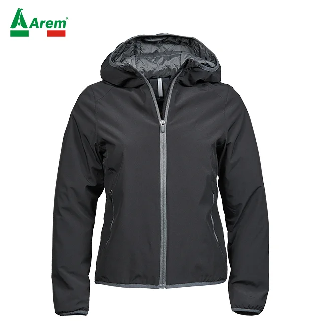 Polyester Elastane Lining DuPont padding 2layer fabric Wate Ladies Competition shape fit Jacket Full zip chin protection cuff
