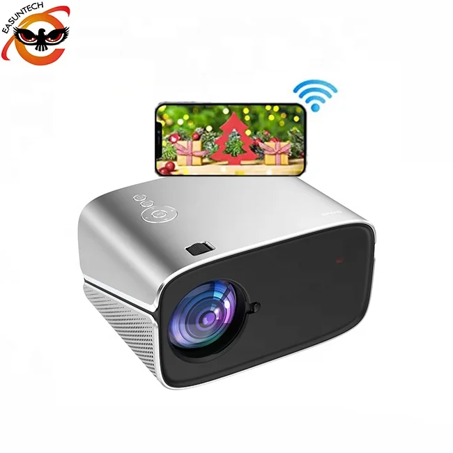 
smartphone cinema wifi smart home theater android phone lcd mobile portable 4k mini native 1080p full hd led projector 