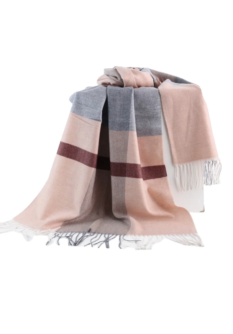 Оптовая продажа, осенний и зимний шарф, Женская шерстяная теплая универсальная Вязаная Шаль