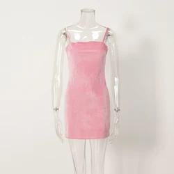 Backless dresses sexy women dresses summer ladies bodycon sexy summer trending pink tie up elegant dress