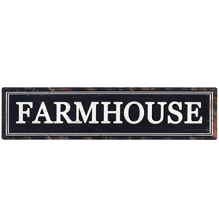 Ретро Черный Дизайн Металлический Подвесной Настенный логотип модный семейный спальня приветственная дверь знак дерево