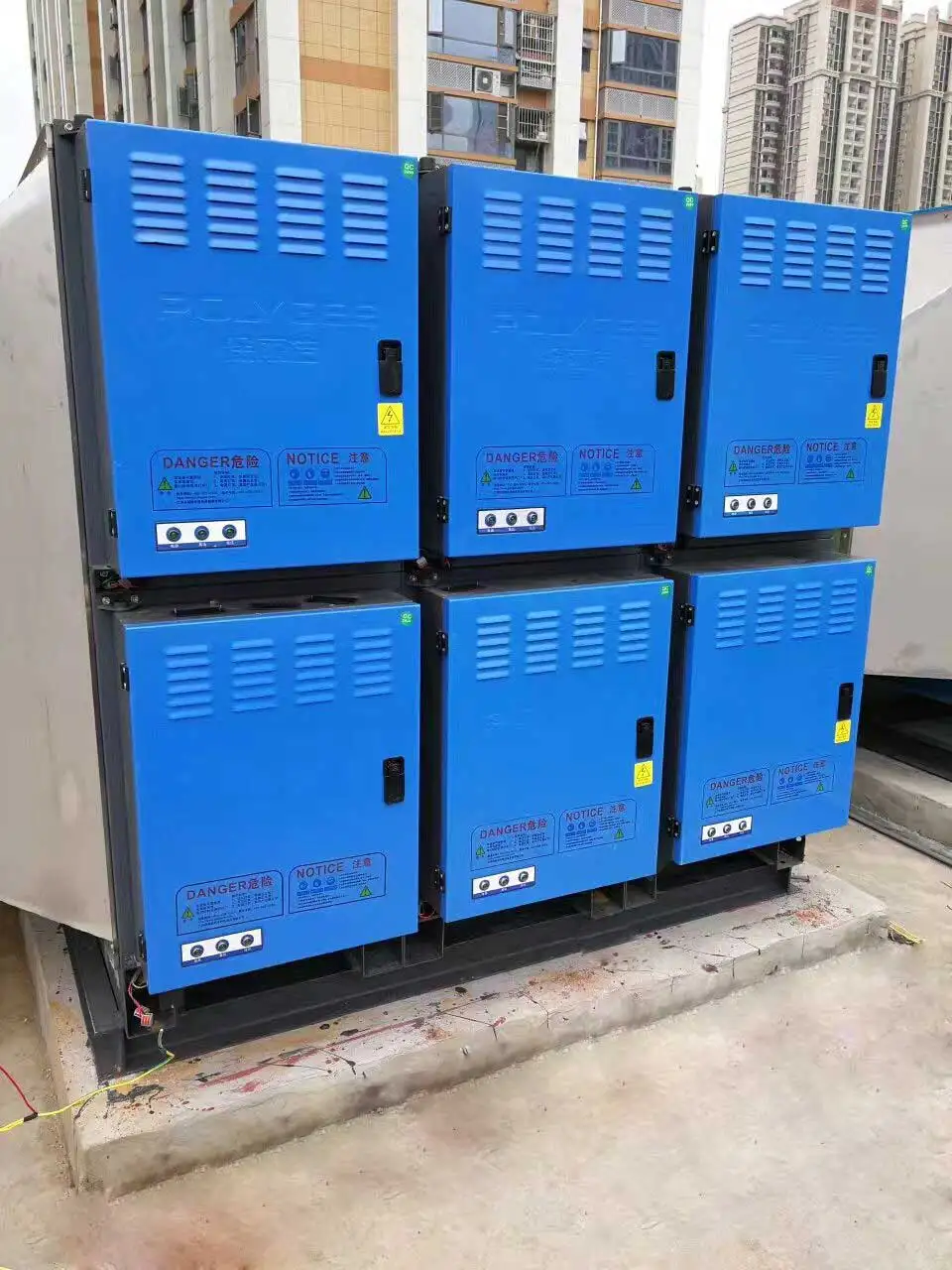 POLYGEE factory supply commercial kitchen oil mist collector with ESP cell