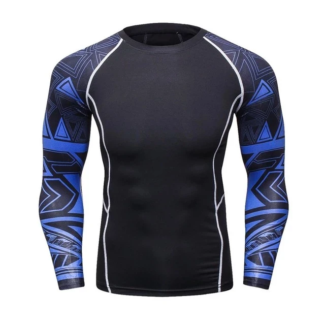 
Long sleeves polyester/Spandex blank 5,Long Sleeve MMA rashguard, Sports Shirts custom sublimated printed mens rash guard 