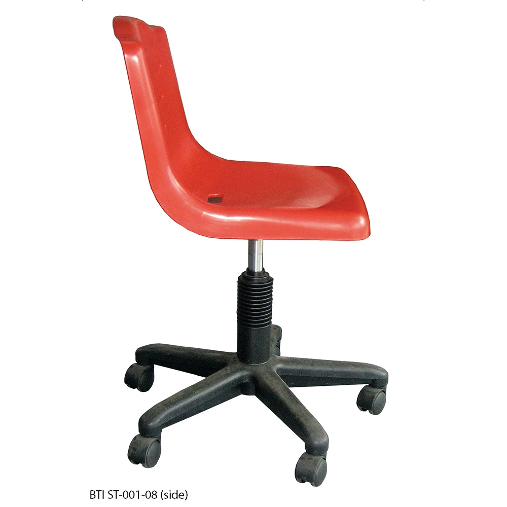 Lecture Stadium Auditorium Chair ST-001-08 A Strong Moulded Polypropylene Back Seat Roller Height Adjustable Stand