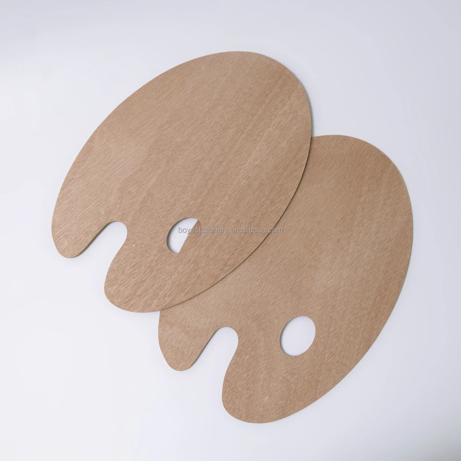 High quality art supplies children painting board mixed wooden palette for artistic kids beech wood painting palette