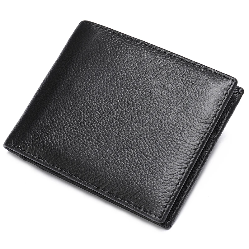 latest style factory directly sell custom excellent quality men leather purse short purse men leather wallet