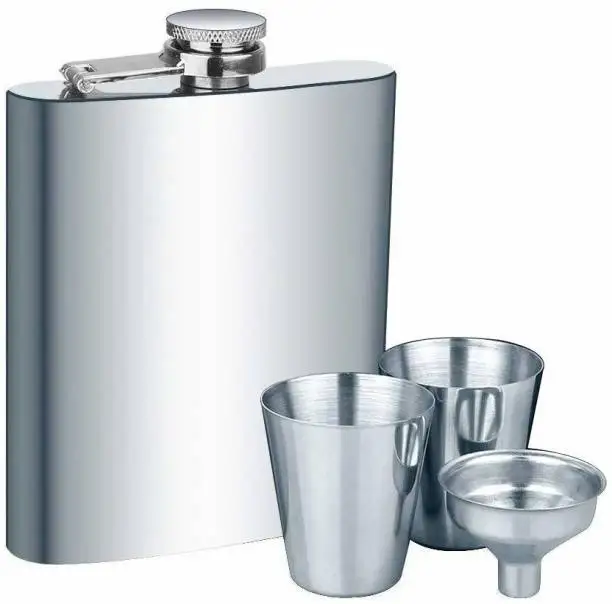 Hot Selling Fashion Hip Flask Set With Chess In Stainless Steel Hip Flask for man