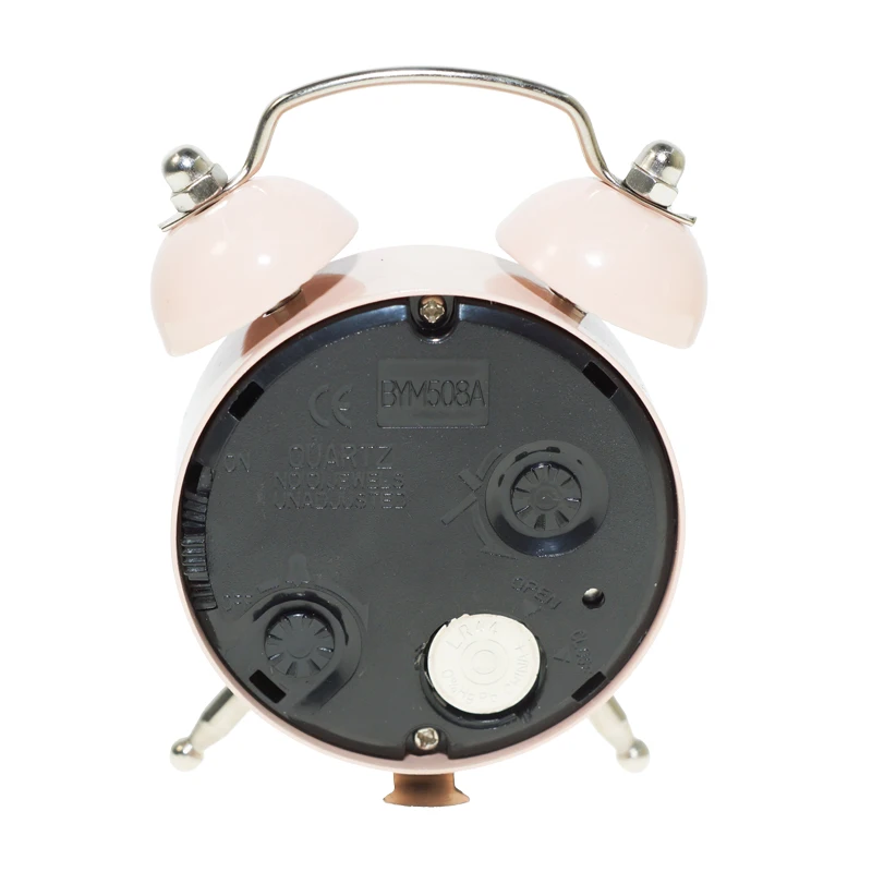 T133 Classical Cute Quartz Gift For Promotional Modern Home Wholesale Table Mini Alarm Metal Clock