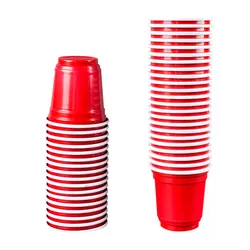 2oz Sustainable Paper Accessories Supplies Glass Kids Disposable Plastic Custom Red Party Cups Logo