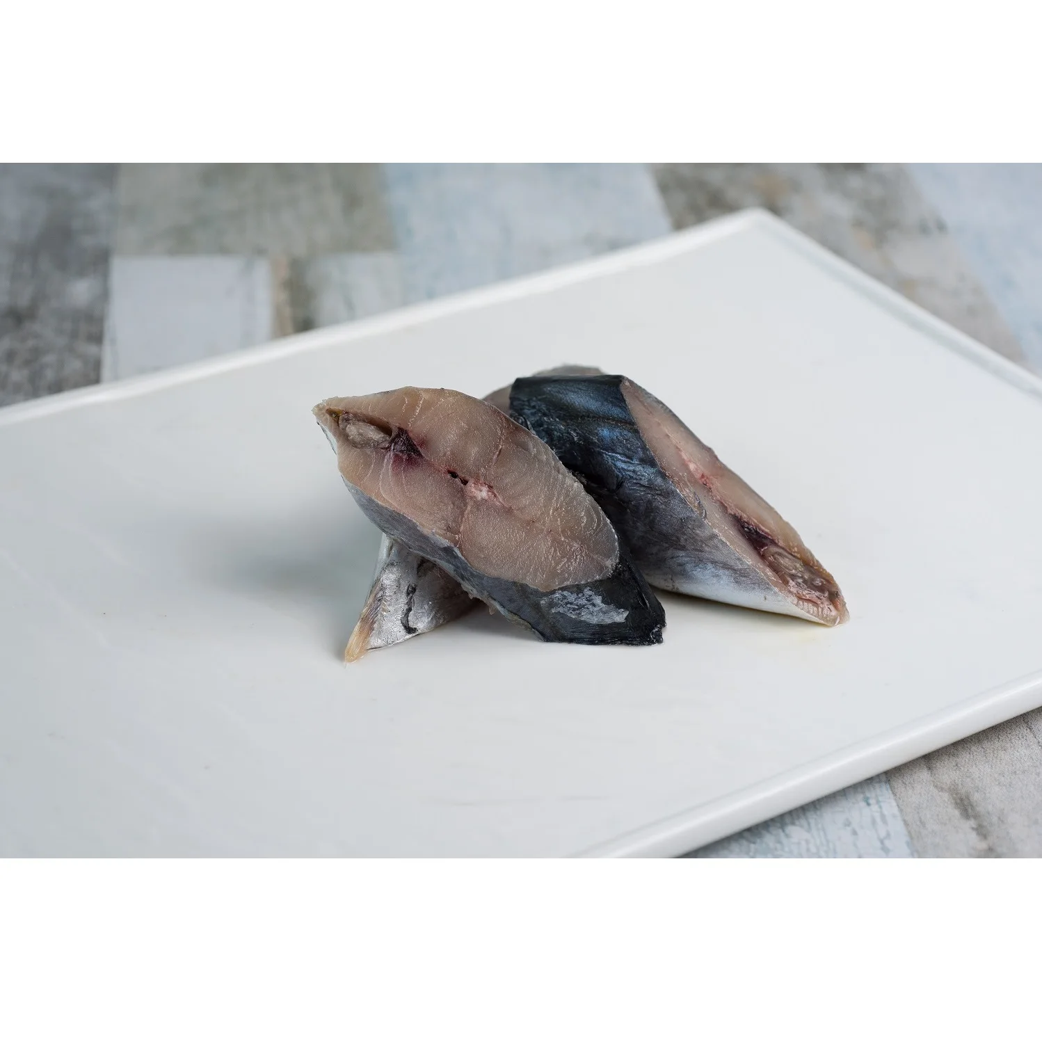 Premium Quality (100-120 gm/pc) 2 kg Plain Bag With Label Frozen Spanish Mackerel Steak Cut 10 kg/ctn