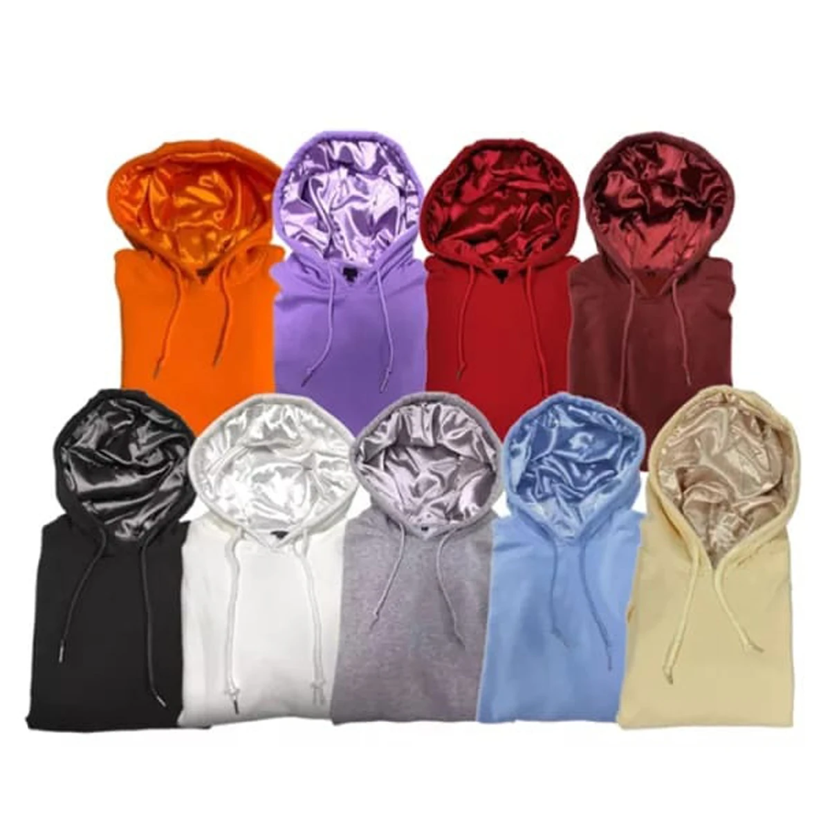 Воздухопроницаемые однотонные быстросохнущие толстовки унисекс из шелка и атласа с подкладкой логотипом на