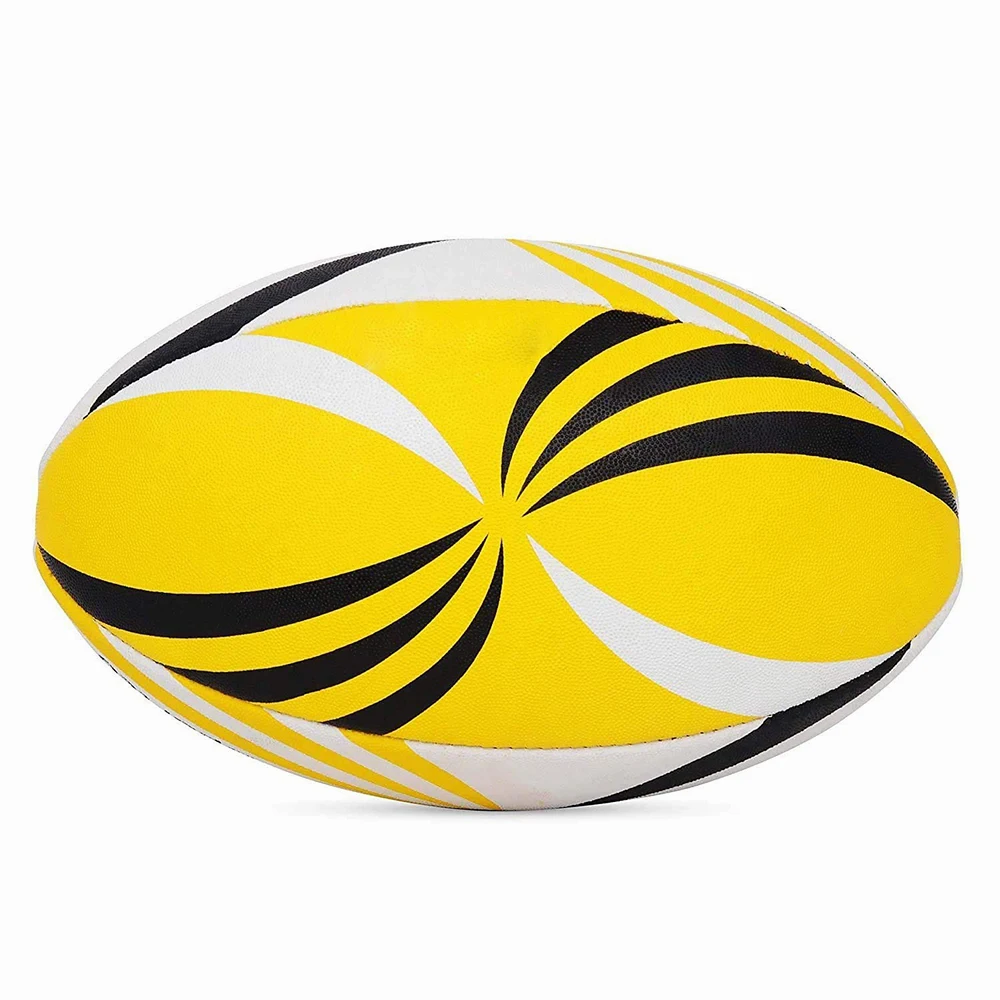 Pakistan Rugby Ball 4 Panel Machine Stitched Super Grip Team Practice Rugby Ball Match Balls In Wholesale