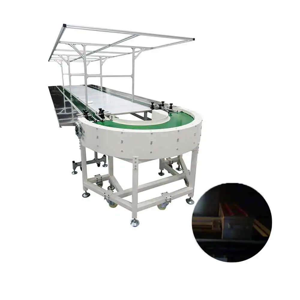 
assembly conveyor industrial conveyor belts product cosmetics 