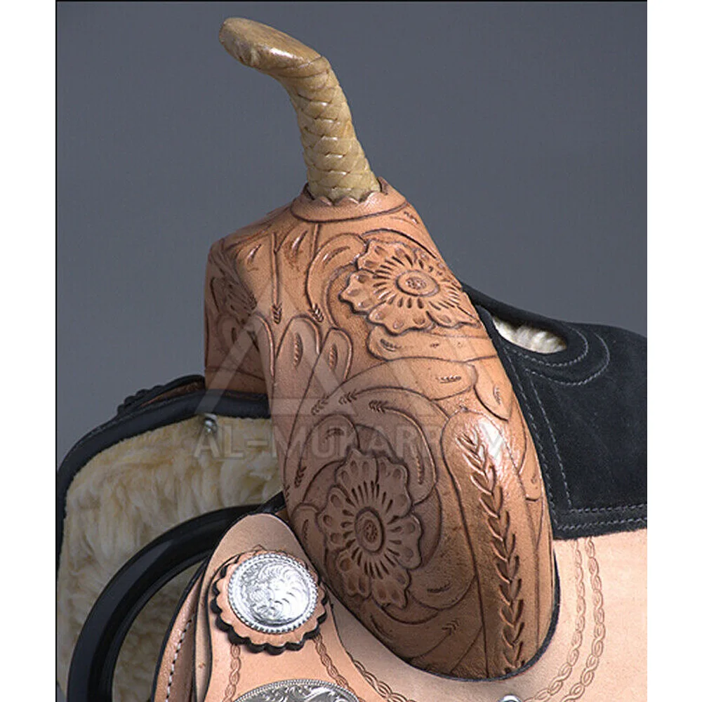 Custom Made Design Top Quality Leather Horse Racing Saddle