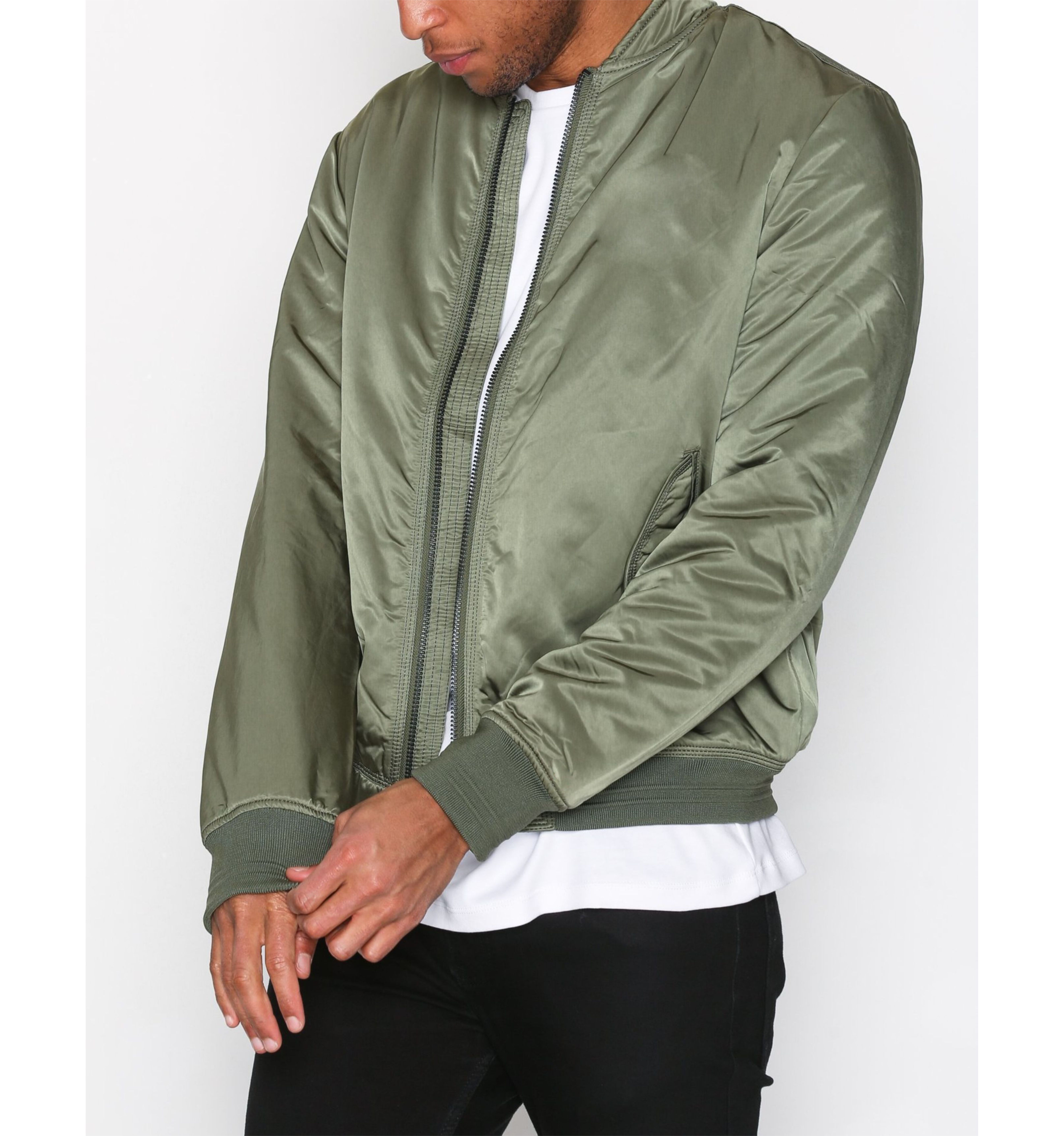 Custom Bomber Jacket Nylon Plain MA-1 Flight Jacket Men / sleeve pocket bomber jacket / alpha bomber jacket