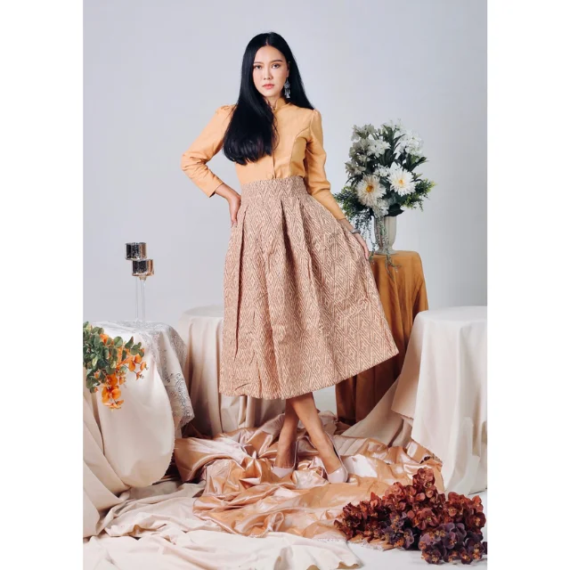 Best Seller Thai Casual Womens Dresses Premium Products Hand Made By Lada Lanna Collection 015 Thai Jirada set