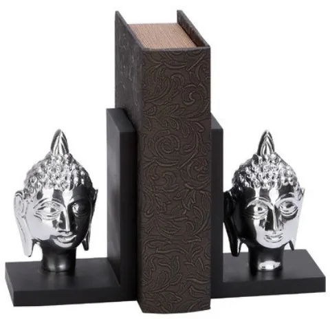 Wholesale Silver Shiny Polish Cat Shaped Bookends Hot Sale and High Quality Handmade for Organized books