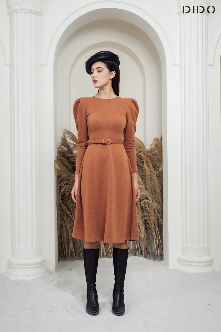 Elegant slim Wholesale Casual Dresses Womens Skirt Outfit Dress Winter Fashion clothing for women from Viet Nam