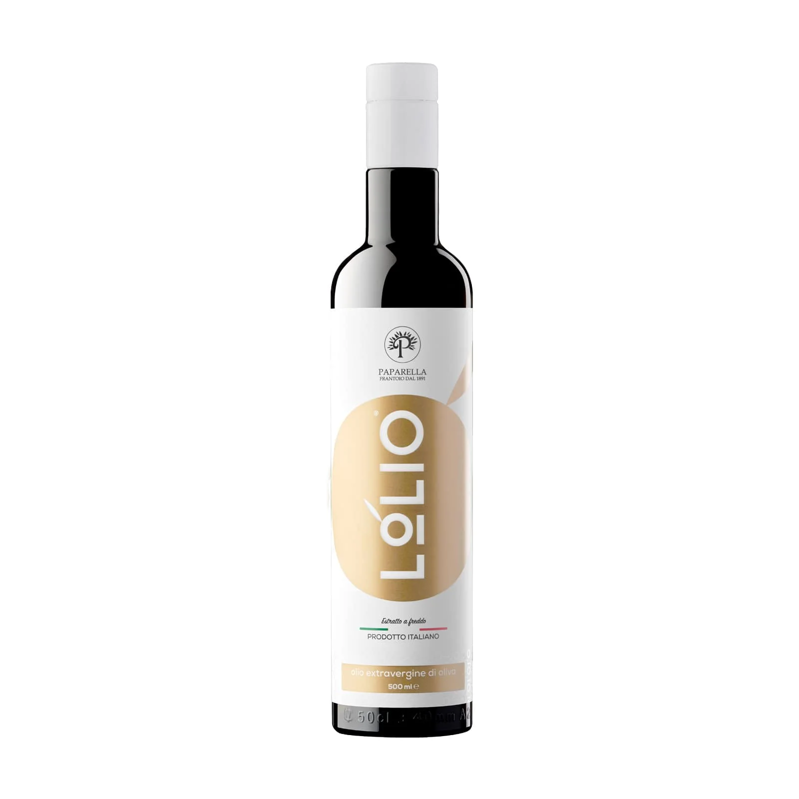 LOLIO Italian Extra Virgin Olive Oil Evo Gold 0,500 L - Frantoio Paparella