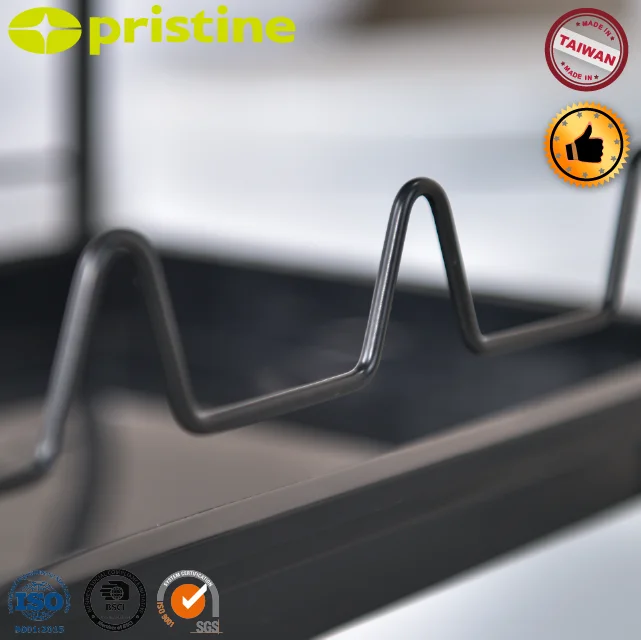 Quality OEM eBay Organizer factory Manufacturer home storage 3 TIER Metal basket pp tray bathroom Rolling Utility Tool Cart