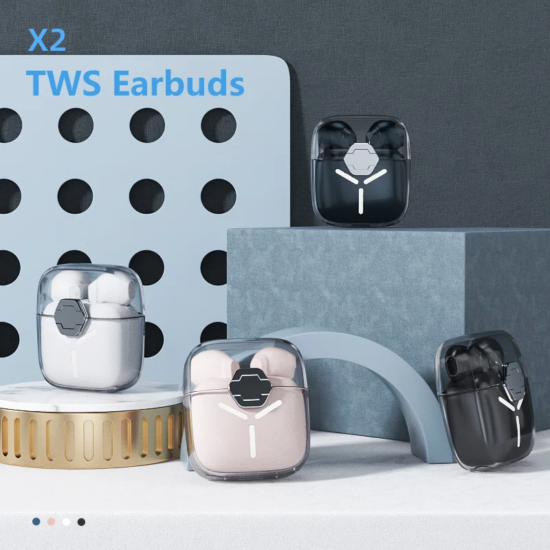 LED TWS earphones earbuds true wireless touch control waterproof TWS Popular Led Mobile Accessories BT 5.1 Wireless Earphones