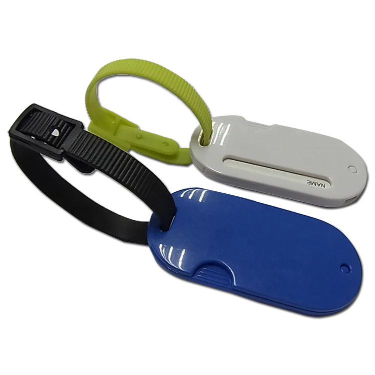 Volume Supply Excellent Quality Plastic Luggage Tag With Pvc Strap For Traveller