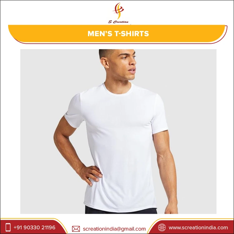 Low MOQ Customized OEM Men Gym Sports Running T Shirts Slim Fit Dry 100% Polyester Stretchable T-shirts