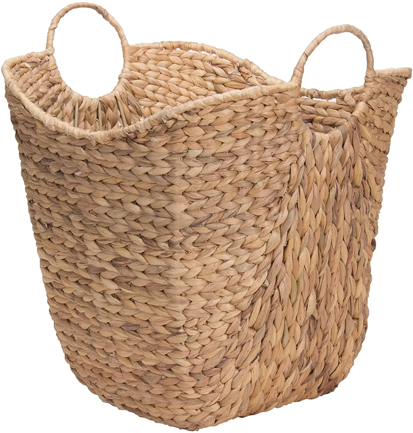 Vietnam Manufacturing Wicker woven planter storage basket wholesale water hyacinth laundry basket dirty clothes bucket