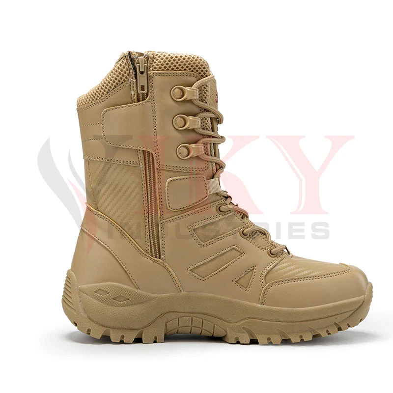 
High Top Tactical Boots Men Shoes Waterproof Hiking Shoes Outdoor Hunting Boots Mountain Shoes Man Desert Combat Military Boots 