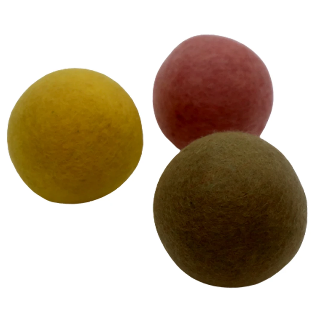 Eco-Friendly Natural Softener Handmade 100% natural colorful Wool Dryer Balls loose